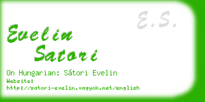 evelin satori business card