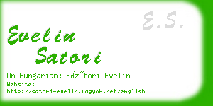 evelin satori business card